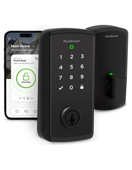 Cerradura Inteligente Kwikset Halo Select Wi-Fi Negro Mate
