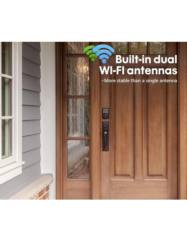 Cerradura Inteligente Hutehoute Wi-Fi Control Remoto IP65