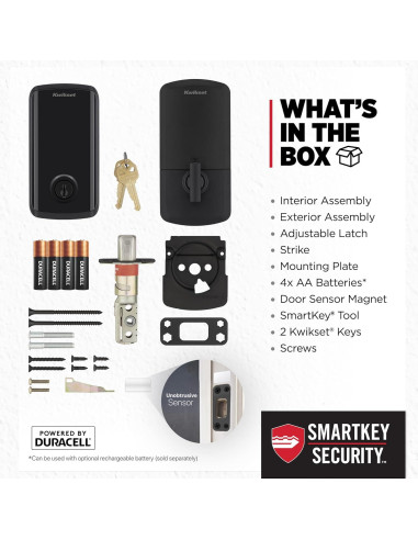 Cerradura Inteligente Kwikset Halo Select Wi-Fi Negro Mate