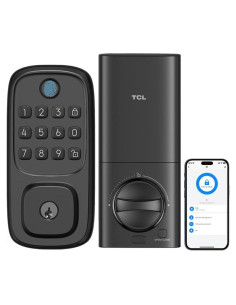 Cerradura Inteligente TCL D1 con Huella Digital y WiFi - Negro