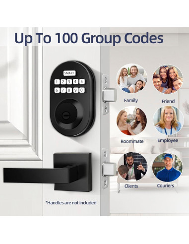 Cerradura Electrónica Sin Llave MINIA con Teclado - Seguridad Hogar