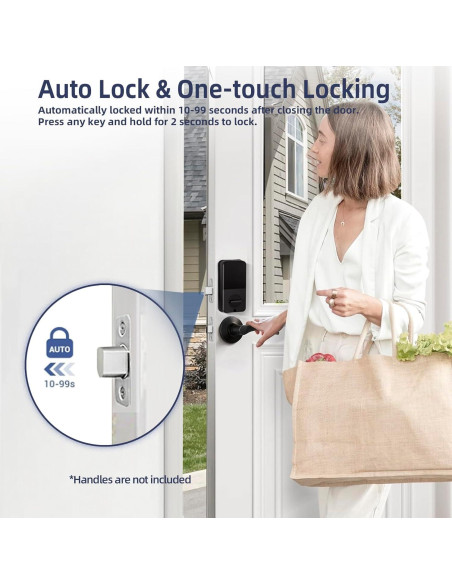 Cerradura Electrónica Sin Llave MINIA con Teclado - Seguridad Hogar