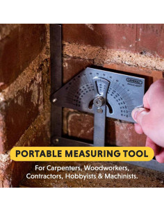 Transportador de Ángulos Acero Inoxidable Herramienta General 39 2