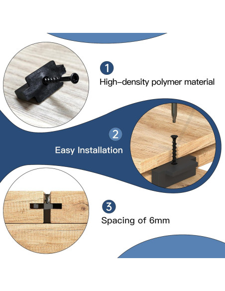 Sujetadores Ocultos para Deck LPET 250 Piezas Nylon 6mm