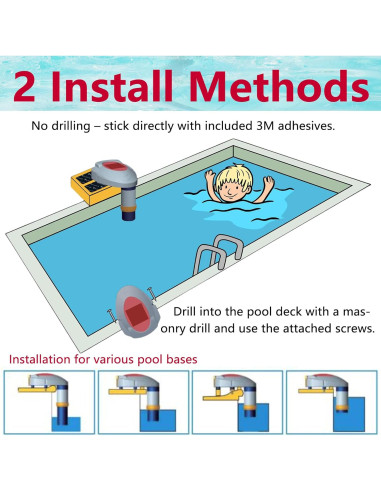 Alarma de Piscina Inalámbrica Luckyclover 85dB - Detección de Agua