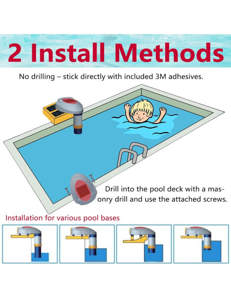Alarma de Piscina Inalámbrica Luckyclover 85dB - Detección de Agua
