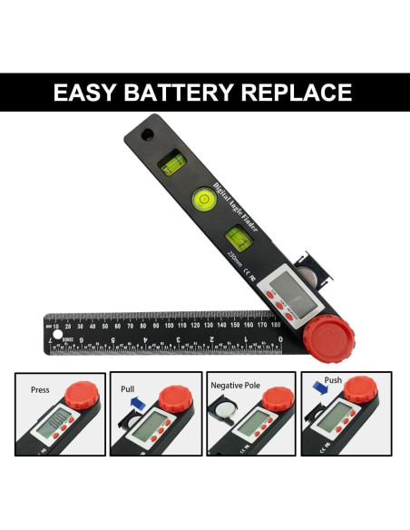 Buscador de Ángulo Digital NORTOOLS 0-360 LCD 7"
