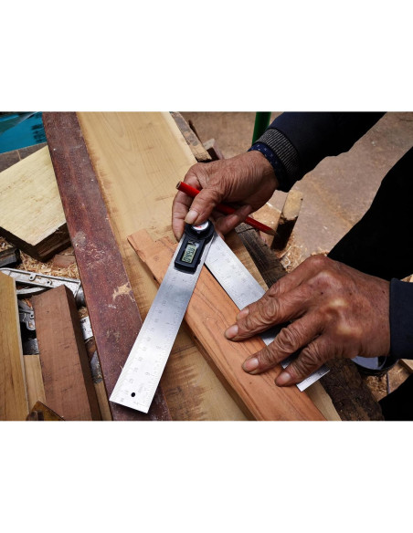 Buscador de Ángulo Digital GemRed 82305 Acero Inoxidable 200mm