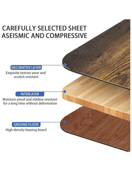 Escritorio Plegable para Laptop SIDIANBAN Madera Rústica USB