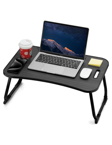 Escritorio Plegable para Laptop ZEAPTAC Negro 60x40cm
