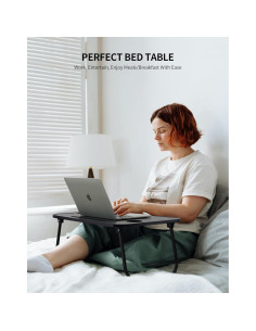 Escritorio Plegable para Laptop ZEAPTAC Negro 60x40cm 2