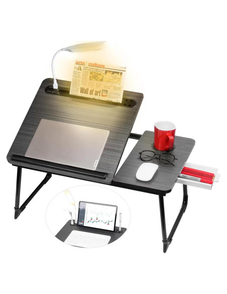 Escritorio Ajustable CloudTrip Plus XL con Luz LED y Cajón