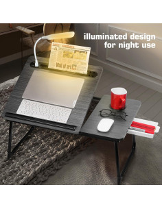 Escritorio Ajustable CloudTrip Plus XL con Luz LED y Cajón 2