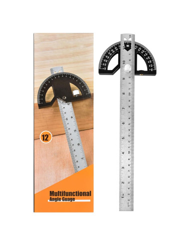 Regla de Ángulo Kurras 30.4 cm para Carpintería y Construcción