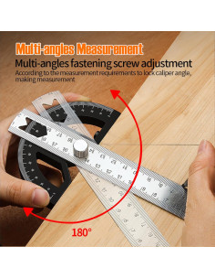 Regla de Ángulo Kurras 30.4 cm para Carpintería y Construcción 2