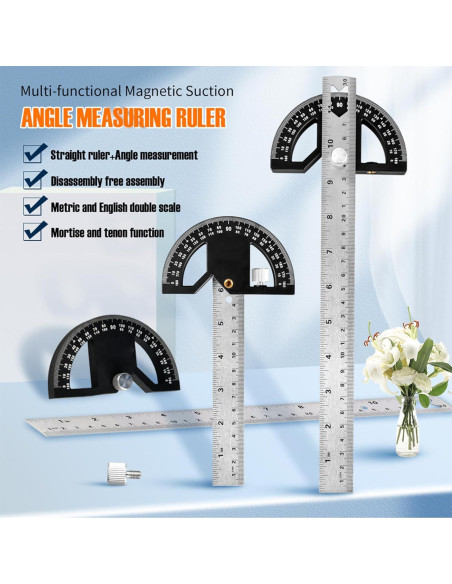 Regla de Ángulo Kurras 30.4 cm para Carpintería y Construcción