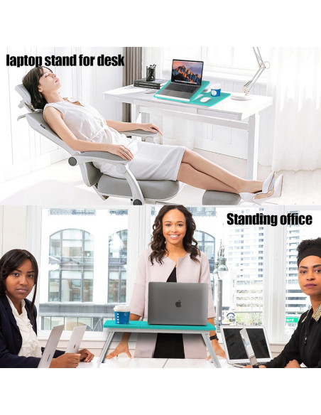 Escritorio Plegable para Laptop BYMECOST Azul 32.3x55.6 cm