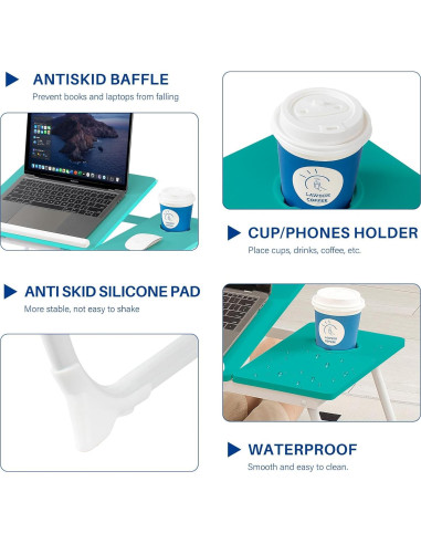 Escritorio Plegable para Laptop BYMECOST Azul 32.3x55.6 cm