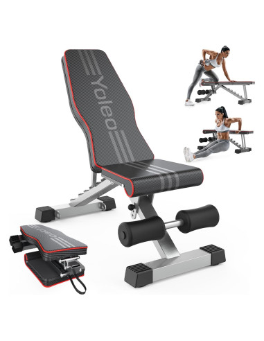 Banca de Pesas Ajustable Yoleo para Entrenamiento en Casa
