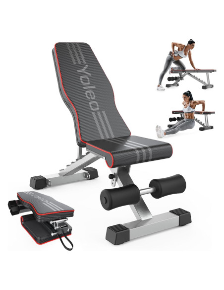 Banca de Pesas Ajustable Yoleo para Entrenamiento en Casa
