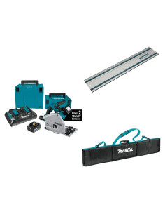 Sierra Circular Sin Escobillas Makita 36V 6.5" con Riel de Guía