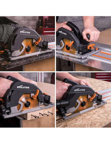 Sierra Circular Evolution R185CCSX 1800W con Pista 101.6cm