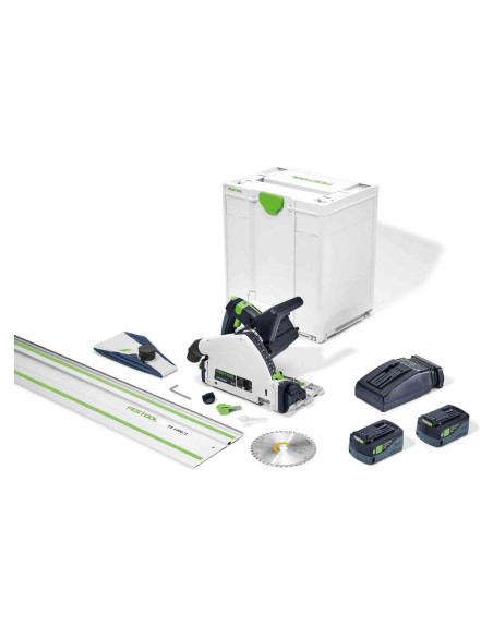 Sierra de inmersión sin cable Festool TSC 55 18V 5.0 Ah con riel 140cm