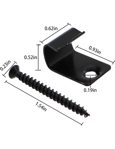 20 Clips de Inicio Universal Caishun 2.22 cm Acero Inoxidable