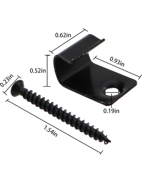20 Clips de Inicio Universal Caishun 2.22 cm Acero Inoxidable