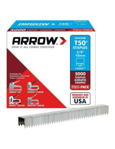 Grapas de Acero Galvanizado T50 10,000 unidades Arrow Fastener