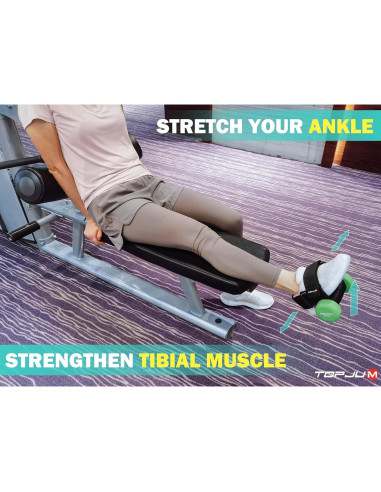 Accesorio de pie para mancuerna TOPJUM - Entrenador de tibiales