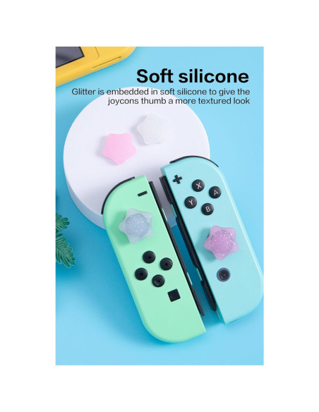Agarres de Pulgar Silicona NANANINO para Nintendo Switch 4PCS