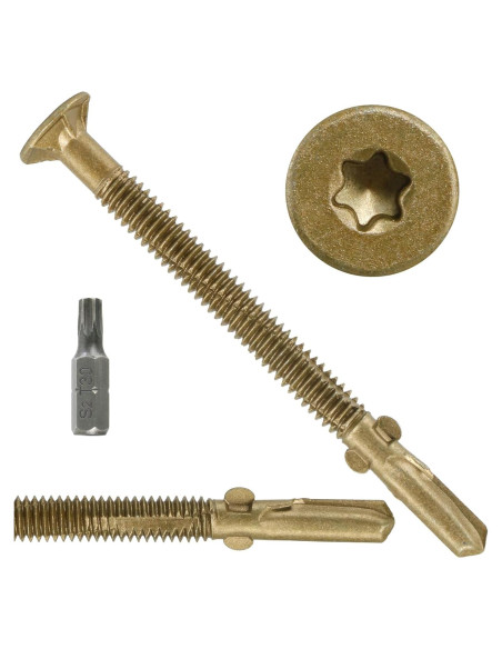 Tornillos Autoperforantes para Madera y Metal FMhotu 161 Pzas