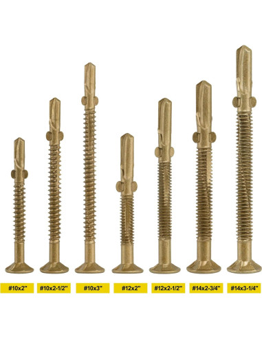 Tornillos Autoperforantes para Madera y Metal FMhotu 161 Pzas