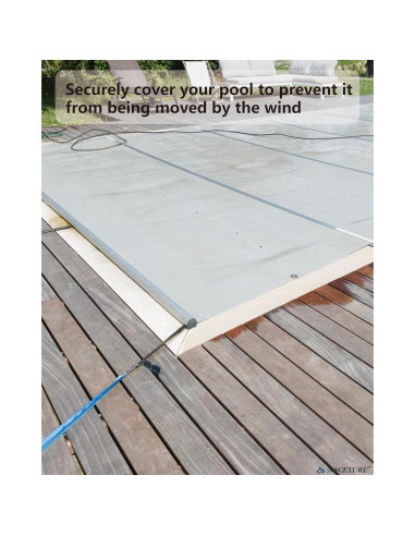 Anclajes de Cubierta NACETURE con Mosquetones - 10 Piezas