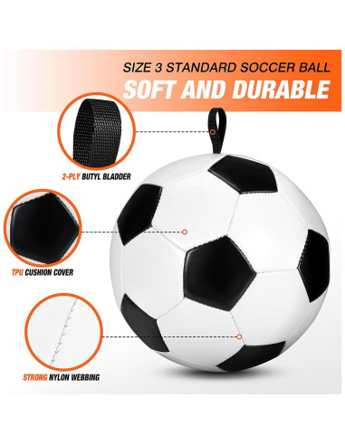 Entrenador de Fútbol UZTUGG para Práctica de Tiro y Drible