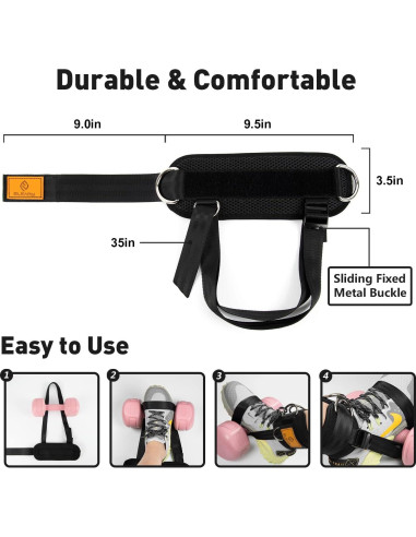 Correas de Tobillo ELEAMY para Pesas y Máquinas de Cable