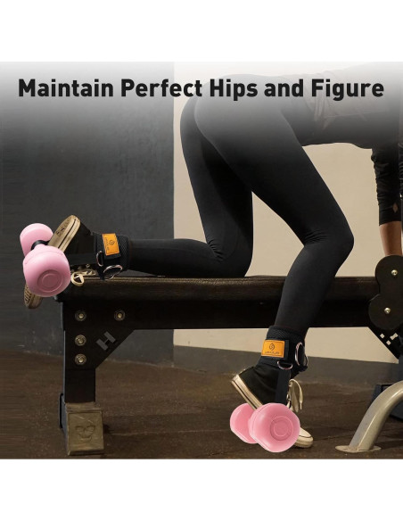 Correas de Tobillo ELEAMY para Pesas y Máquinas de Cable