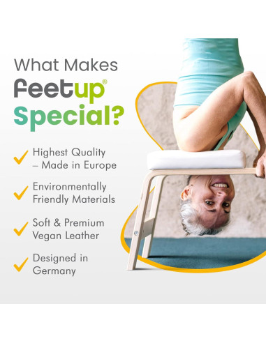 Banco de Inversión FeetUp para Yoga - Entrenador Vegano 60x40cm