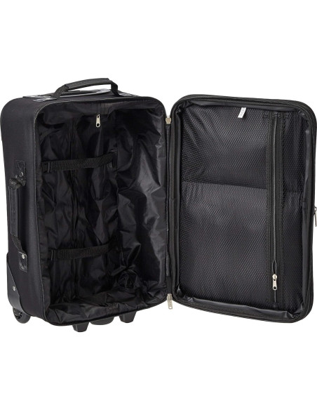 Conjunto de Equipaje Rockland 2 Piezas Expandible Cuadros Negros