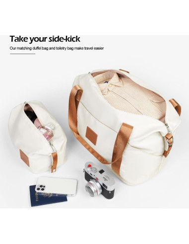 Conjunto de Equipaje Coolife 3 Piezas Maletas Duras Blanco