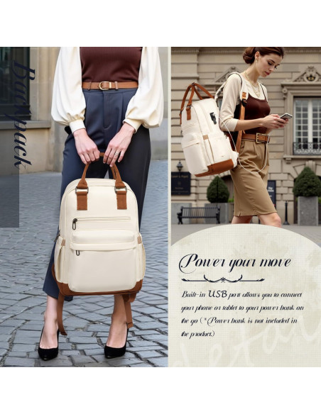 Conjunto de Maletas Coolife 3 Piezas Equipaje Blanco