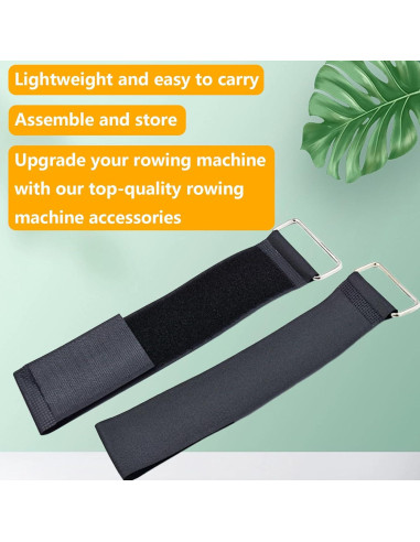Correas de Pedales JLEivvi 50cm para Máquinas de Remo y Elípticas