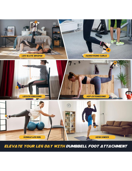 Correas de Tobillo Nooncrazy para Mancuernas - Nylon Rosa 90 cm