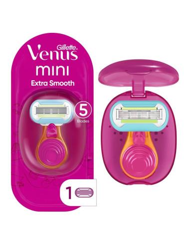 Kit Afeitado Viaje Gillette Venus Extra Suave Mini + Estuche