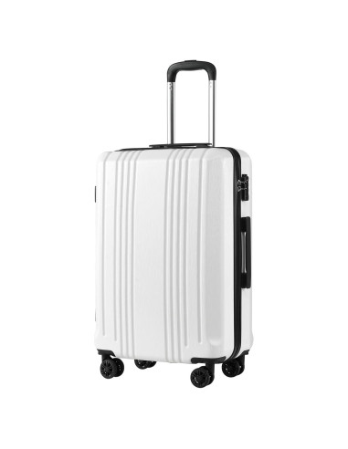 Maleta Coolife rígida 3 piezas con cerradura TSA - 20, 24, 28 in