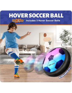 Paquete de 3 Balones de Fútbol Flotantes Officygnet LED 2