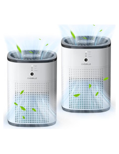 Paquete de 2 Purificadores de Aire CHIVALZ HY1800 HEPA 24dB