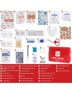 Kit de Primeros Auxilios PYSANR 150 Piezas Compacto 20x14.5cm 2