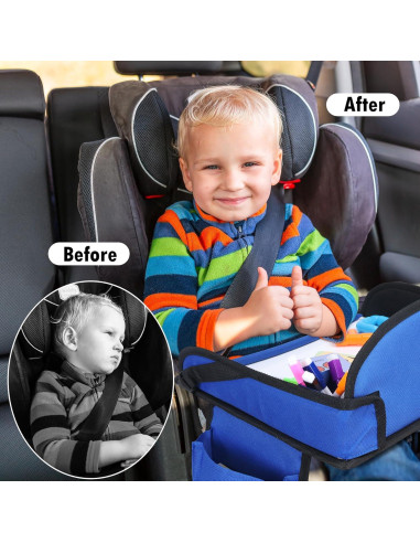 Bandeja de Viaje para Niños WENRENER Azul Marino 43x34cm 2PCS